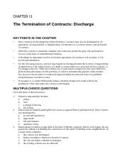 Ch13 The Termination of Contracts Discharge.docx