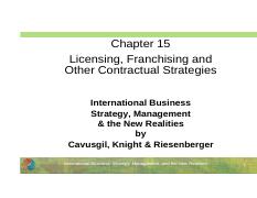 licensing and franchising in international business