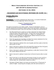 Assignment Sheet Week 4 Supplemental Activities (1).docx
