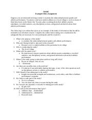 SW405 Assignment #2 on Ethics - Example.docx