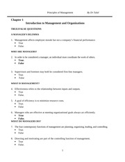 Chapter 1 Introduction to Management adjusted