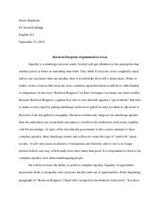 Harrison Bergeron Argumentative Essay - Stevie Duplessis.rtf