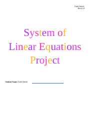 SYSTEM OF LINEAR EQUATIONS PROJECT.docx