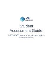 1 - BSBSUS403 Student Assessment Guide 4.docx