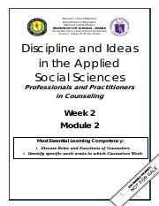 DIASS_Q1_Mod2_Professional and Practitioners in Counseling.pdf