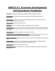 David Quintanilla - AMSCO 5.7; Economic Developments and Innovations Vocabulary.docx