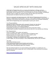 ADVERTISEMENT - SALES SPECIALIST WITH ENGLISH.docx