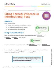 3. Guided Notes-Citing Textual Evidence in Informational Text.pdf
