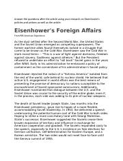 Eisenhower_-_Foreign_Affairs.docx