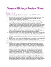 General Biology Review Sheet