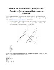 Free SAT Math Level 1 Subject Test.docx