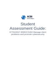 ICTSAS527-BSBXCS402 Student Assessment Guide andei.docx