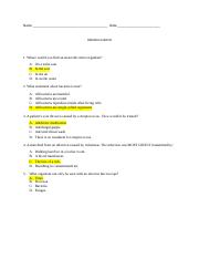 Infection Control Practice Questions.docx