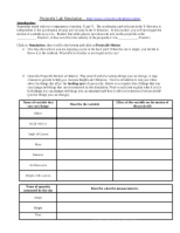 Printables Projectile Motion Worksheet With Answers online phet lab projectiles worksheet 1 name projectile 4 pages motion rev 10 2012