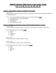 BB-Athletic Injuries-Mid-Term Exam Study Guide.doc