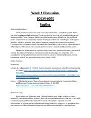 SOCW-6070 Week 3 Discussion Replies.docx
