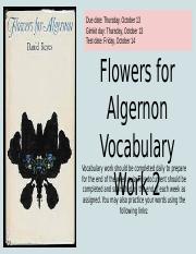 Chloe Brumfield - Student Flowers for Algernon Vocabulary 2.pptx