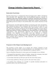 BSBLDR601 Change Intitiative Opportunity Report - KAMILA.docx