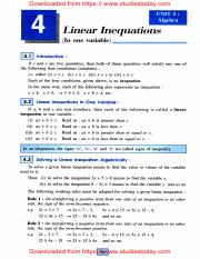 ICSE Class 10 Maths Chapter 04 Linear Inequations.pdf