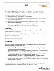 Freedom of Religious Practice for Native American People answers (1).pdf