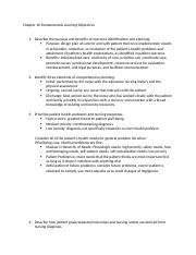 Chapter 16 Fundamentals Learning Objectives.docx