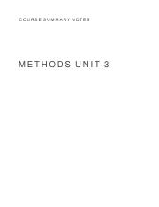 12 Methods Unit 3 Summary Notes.pdf