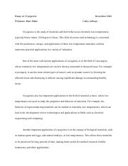 Essay on Cryogenics.pdf