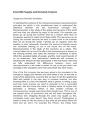 supply and demands analysis
