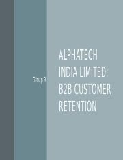 Alphatech india limited Group 9.pptx