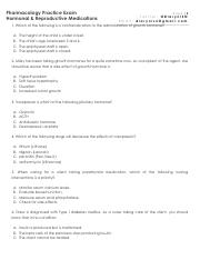 PCOL Practice Exam about Hormonal & Reproductive Medications.pdf