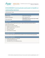 CHCCOM005 - Assignment (CHC_D).docx
