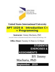 APT 1020 weekly  STUDENTS’  EXERCISES & ASSIGNMENTS  2019 WORD.docx