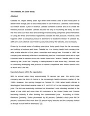 case study odwalla inc case study odwalla inc
