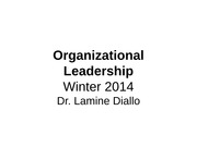 Organizational Leadership-Intro