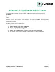 Ankur Gupta_PGDDB_Assignment 3_Reaching the Digital Customer_31 July 2022.docx