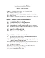 Chapter Table of Contents