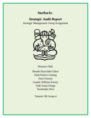 GUIDELINE laporan STRATMAN (Starbucks Audit Report)