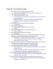 Geology 106 Test 1 Study Notes 2016