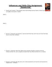 Karate Kid - Influences and Skills Assignment (1).docx