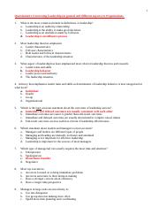 2nd Exam - Leadership in Organizations  Questions.docx
