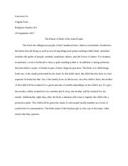 Indigenuous Essay #2
