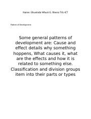 patterns of development.docx