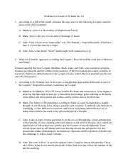 Worksheet on Guide ch 8, Mark 1-8.docx