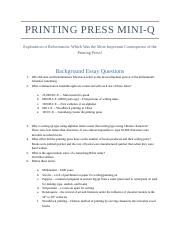 DBQ Project - Printing Press Questions.docx