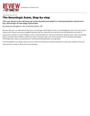 The Neurologic Exam, Step-by-step.pdf
