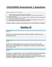 CHCLEG003 Assessment 1 Questions.docx