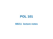 POL101 Lecture 2 Notes
