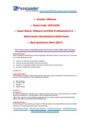 [Nov-2017] New PassLeader 2V0-622D Exam Dumps.pdf