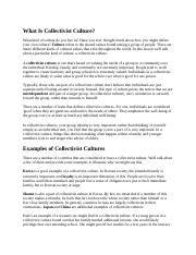 What Is Collectivist Culture.docx