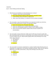 Leadership Quiz 5 Critical Thinking and Decision Making.docx